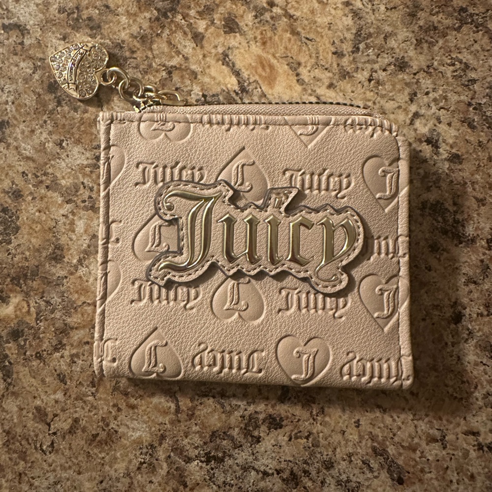 Juicy Couture Cream Key Card Holder